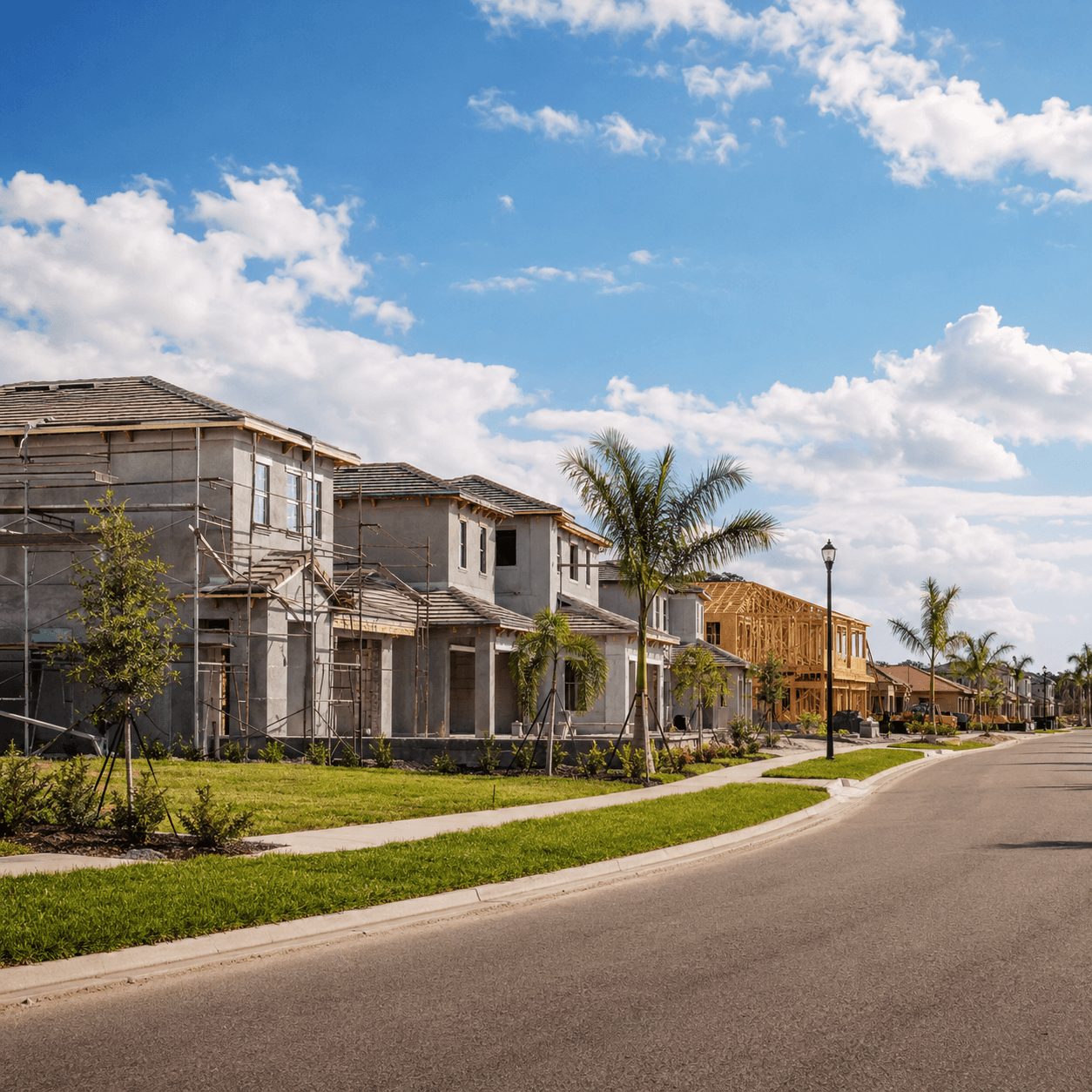 New home construction in Lake Nona